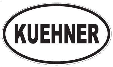 KUEHNER - Oval Sticker
