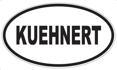 KUEHNERT - Oval Sticker