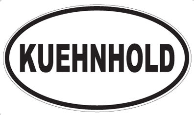 KUEHNHOLD - Oval Sticker