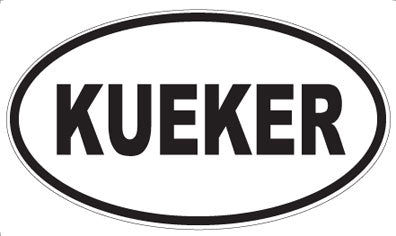 KUEKER - Oval Magnet