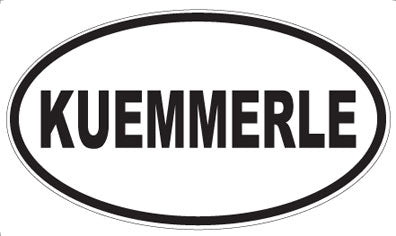 KUEMMERLE - Oval Sticker