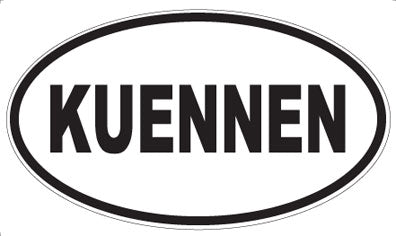KUENNEN - Oval Sticker