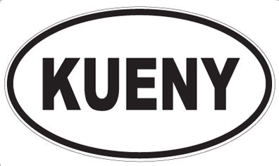 KUENY - Oval Sticker