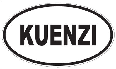 KUENZI - Oval Sticker