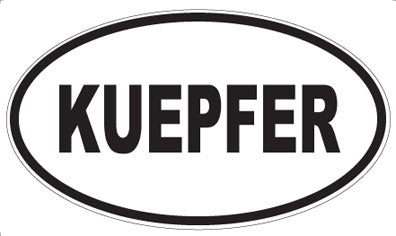 KUEPFER - Oval Sticker