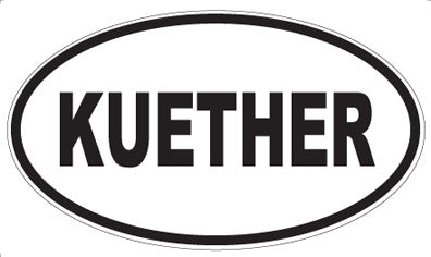 KUETHER - Oval Sticker