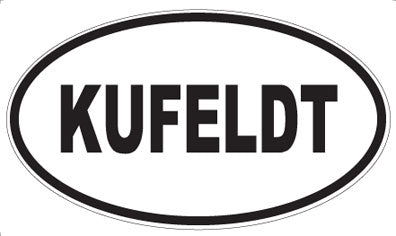 KUFELDT - Oval Sticker