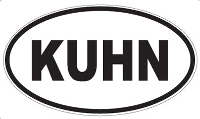 KUHN - Oval Sticker