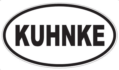 KUHNKE - Oval Sticker