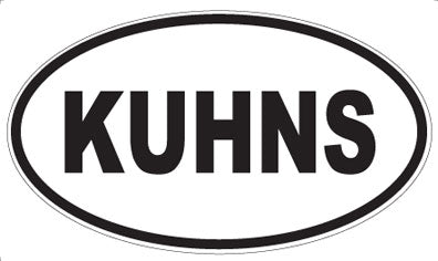 KUHNS - Oval Magnet