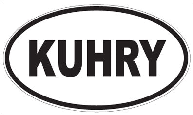 KUHRY - Oval Sticker