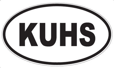 KUHS - Oval Sticker