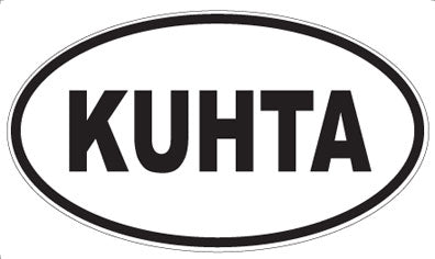 KUHTA - Oval Sticker