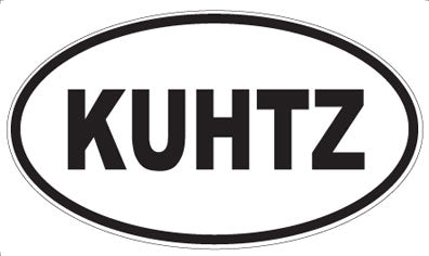 KUHTZ - Oval Sticker