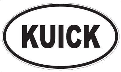 KUICK - Oval Magnet