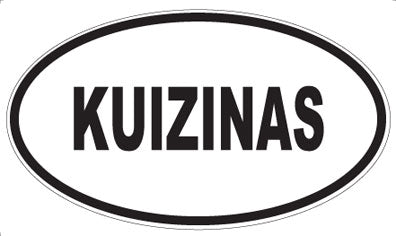 KUIZINAS - Oval Sticker