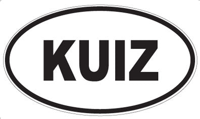 KUIZ - Oval Magnet