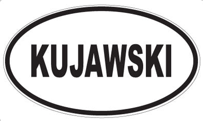 KUJAWSKI - Oval Magnet