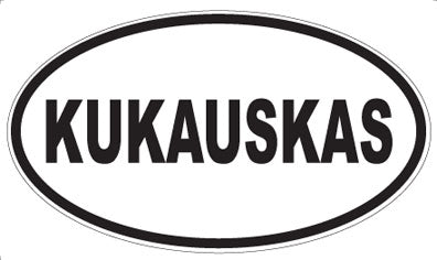 KUKAUSKAS - Oval Magnet