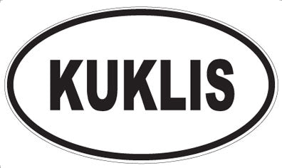 KUKLIS - Oval Sticker