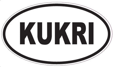 KUKRI - Oval Sticker
