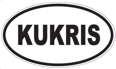 KUKRIS - Oval Sticker