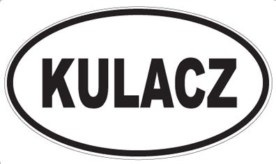 KULACZ - Oval Sticker