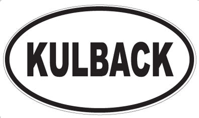 KULBACK - Oval Sticker