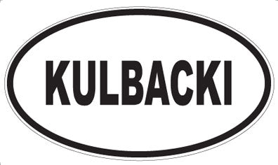 KULBACKI - Oval Magnet