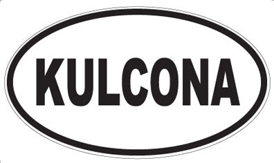 KULCONA - Oval Sticker