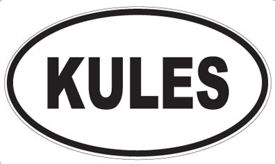 KULES - Oval Sticker