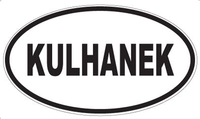 KULHANEK - Oval Sticker