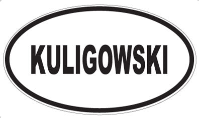 KULIGOWSKI - Oval Magnet