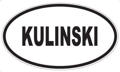 KULINSKI - Oval Magnet