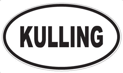 KULLING - Oval Sticker