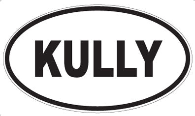 KULLY - Oval Sticker