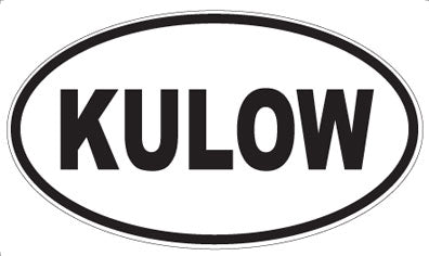 KULOW - Oval Sticker