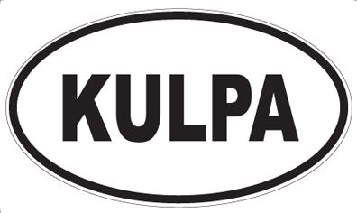 KULPA - Oval Sticker