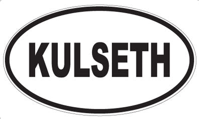 KULSETH - Oval Sticker