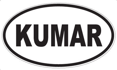 KUMAR - Oval Sticker