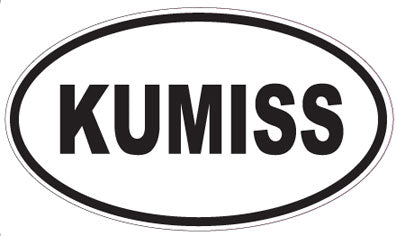 KUMISS - Oval Sticker