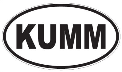 KUMM - Oval Sticker