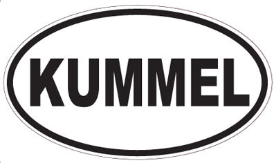KUMMEL - Oval Sticker