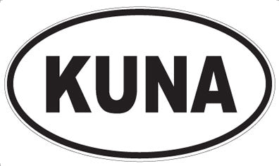 KUNA - Oval Sticker