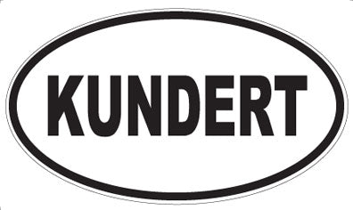 KUNDERT - Oval Magnet
