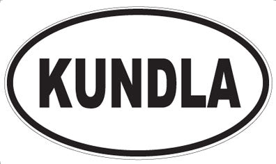 KUNDLA - Oval Sticker