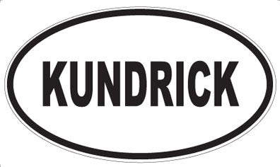 KUNDRICK - Oval Magnet