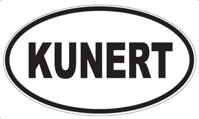 KUNERT - Oval Sticker