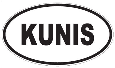 KUNIS - Oval Sticker