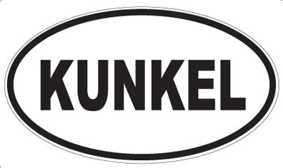 KUNKEL - Oval Magnet